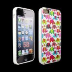 Wholesale iPhone 5S 5 Mini Elephant Design Gummy Case (Mini Elephant)